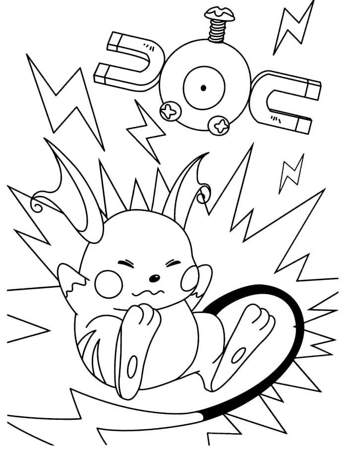 Raichu Coloring Pages 18