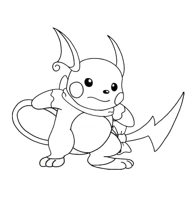 Raichu Coloring Pages 26