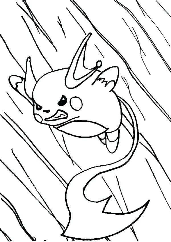 Raichu Para Colorear