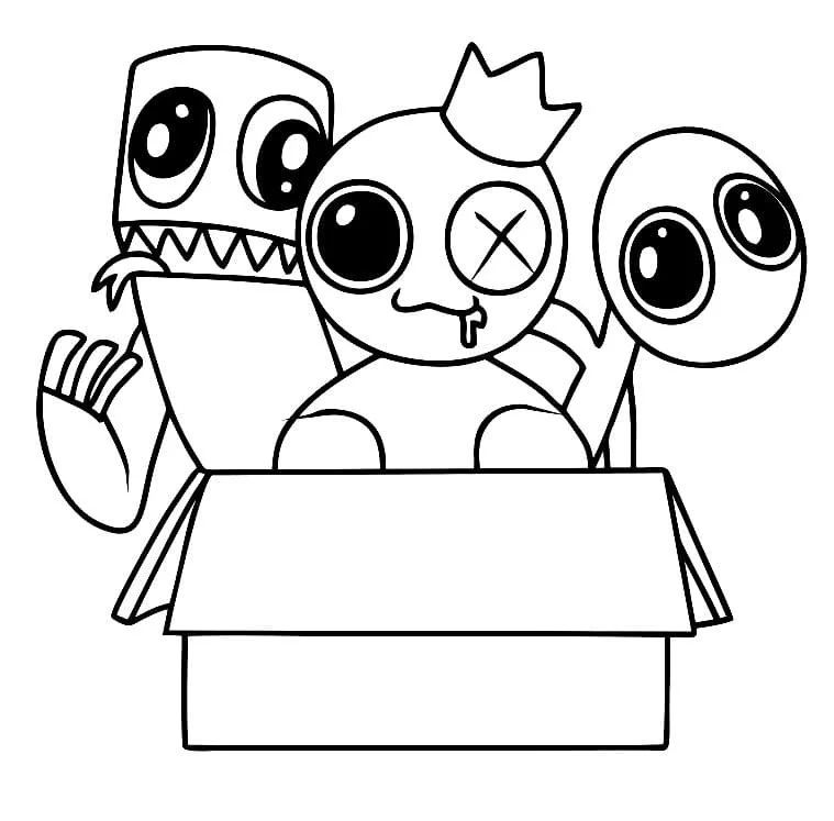 Rainbow Friends 2 Coloring Pages 12