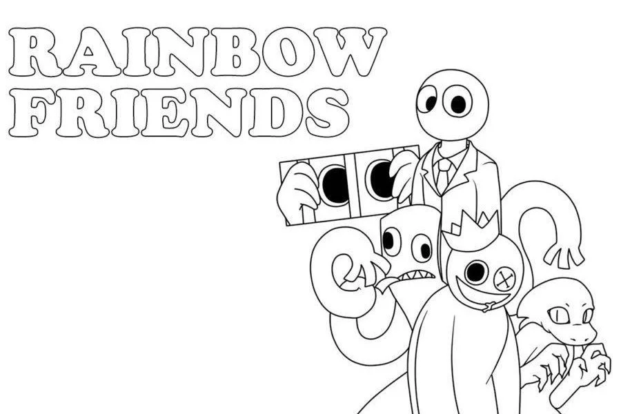 Rainbow Friends 2 Coloring Pages 25