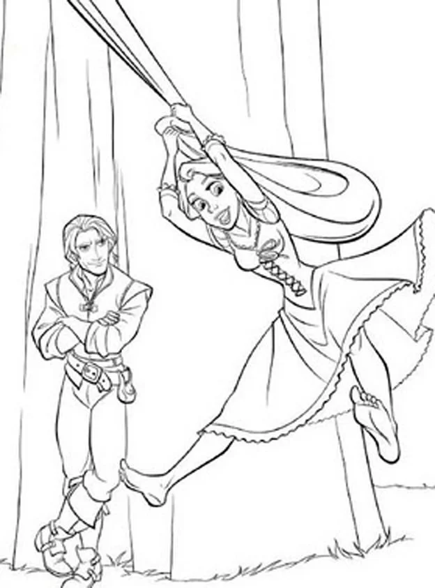 Rapunzel Coloring Pages