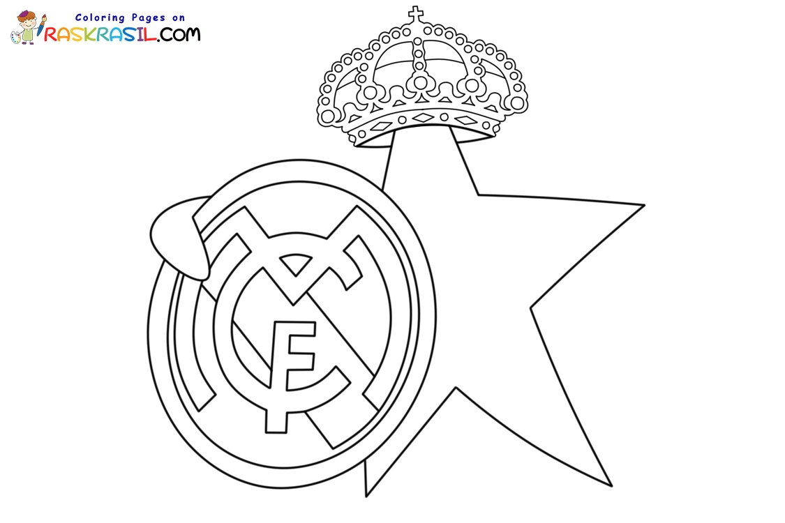 Real Madrid Coloring Pages 12