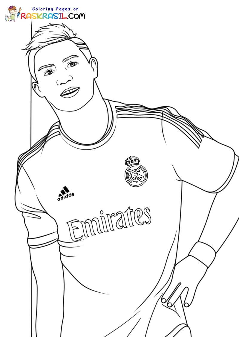 Real Madrid Coloring Pages 13