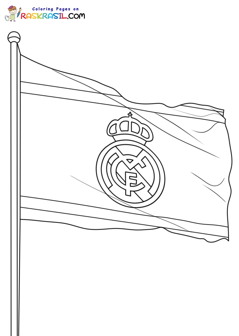 Real Madrid Coloring Pages 15