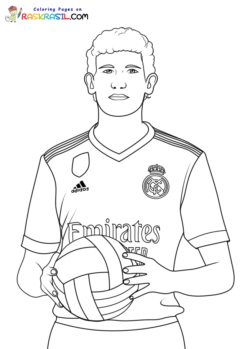 Real Madrid Coloring Pages 17