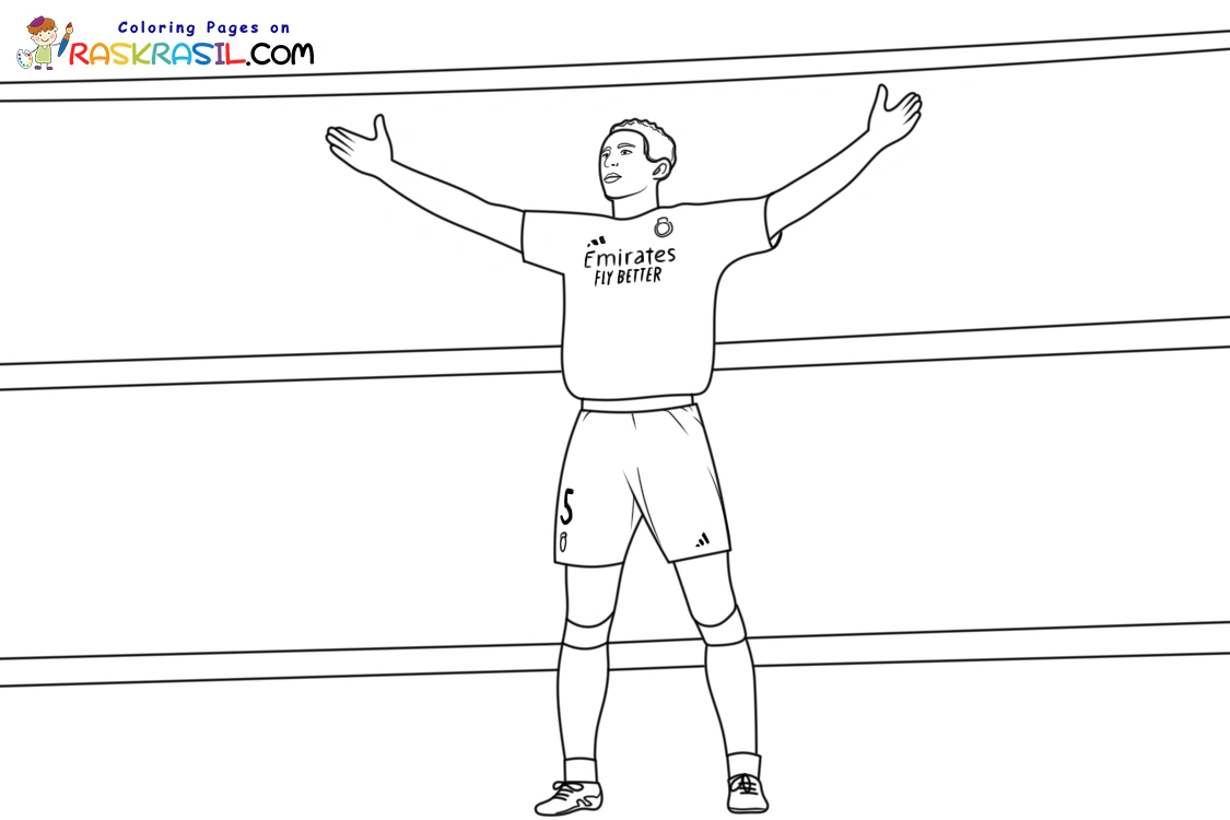 Real Madrid Coloring Pages 19
