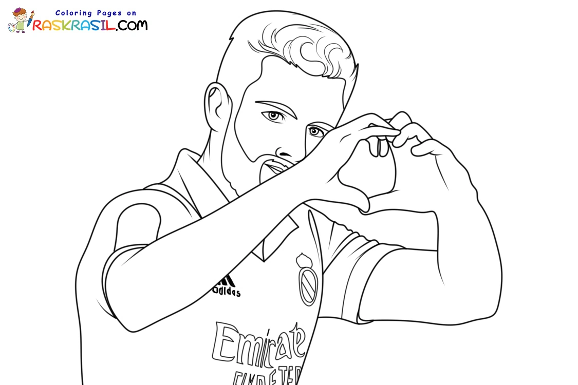 Real Madrid Coloring Pages 21
