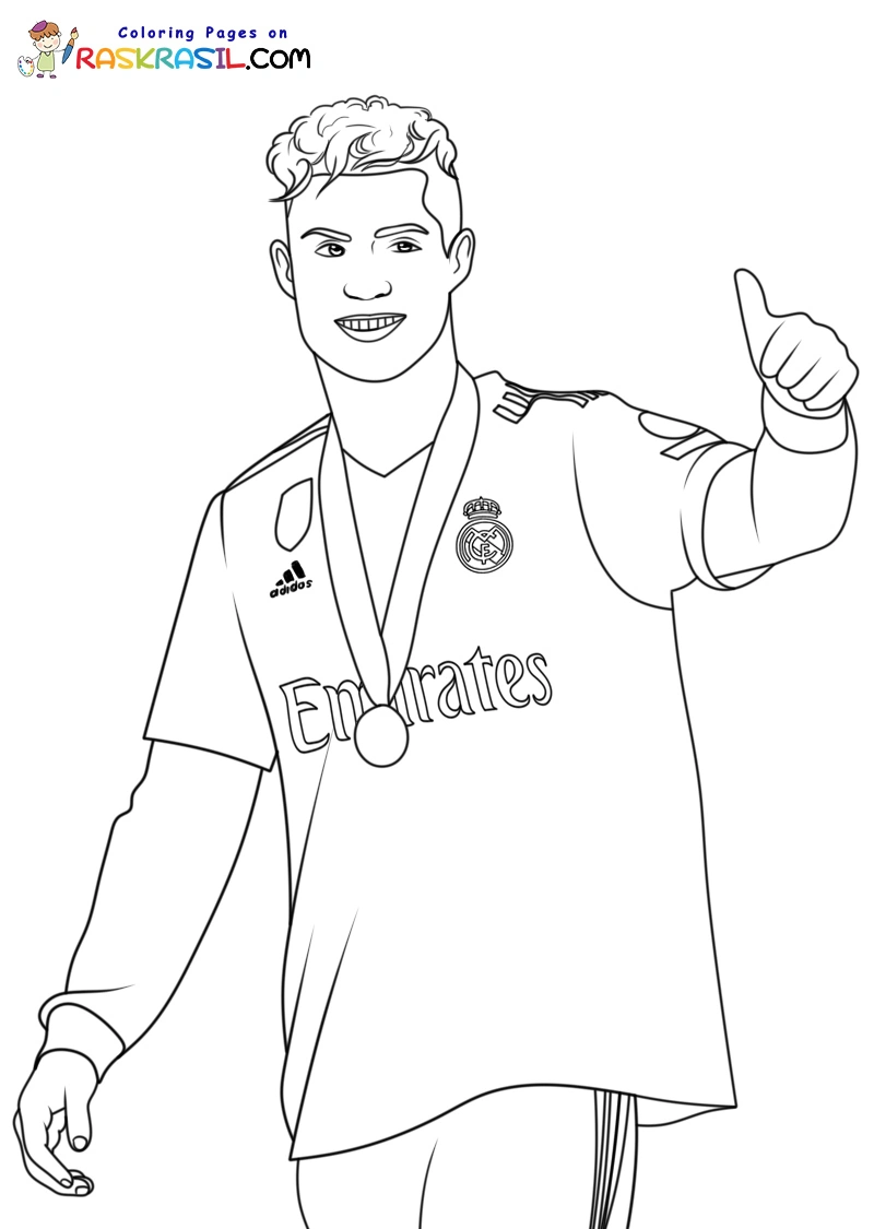 Real Madrid Coloring Pages 3