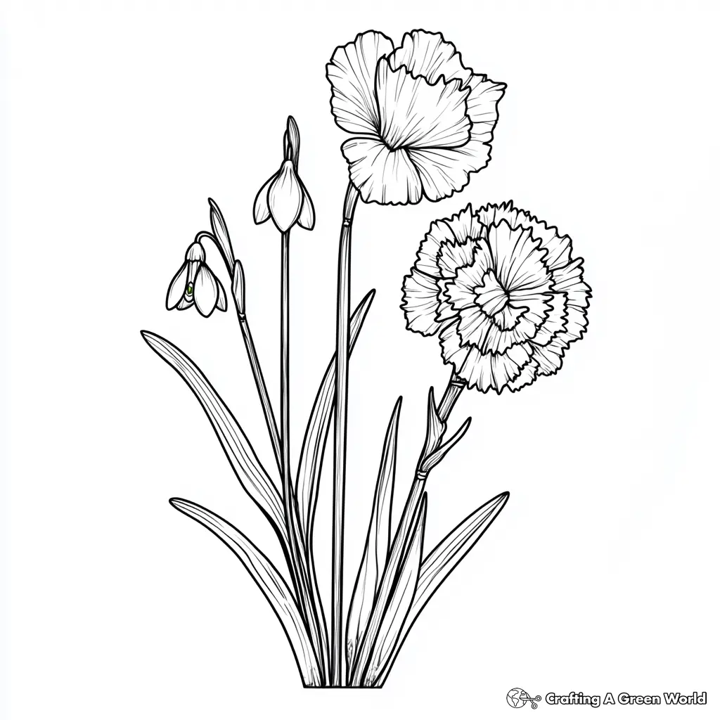 Flores Realistas para Colorir 108