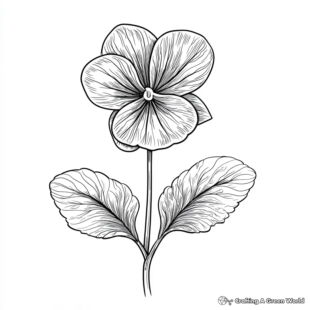 Realistic Flower Coloring Pages 119