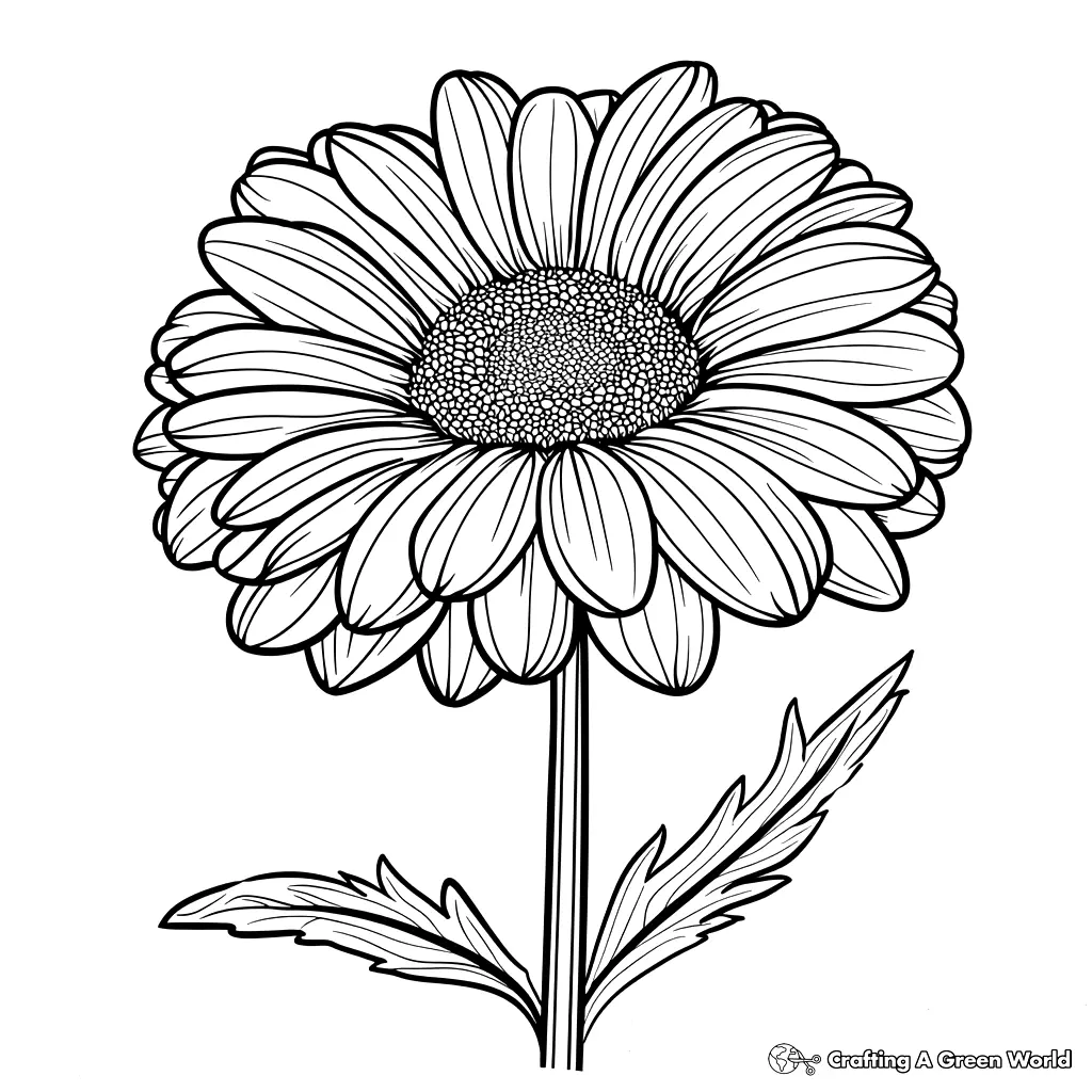 Flores Realistas para Colorir 136