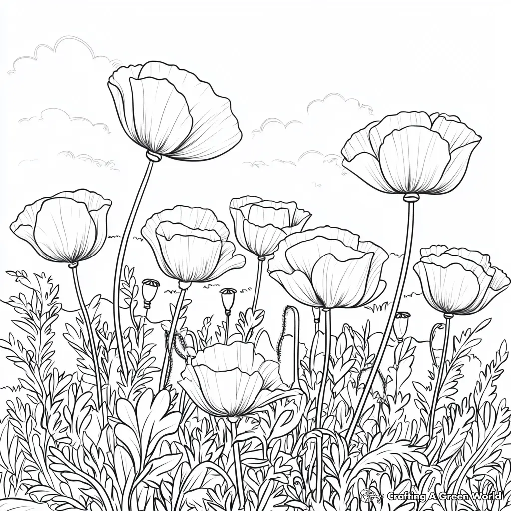 Flores Realistas para Colorir 175