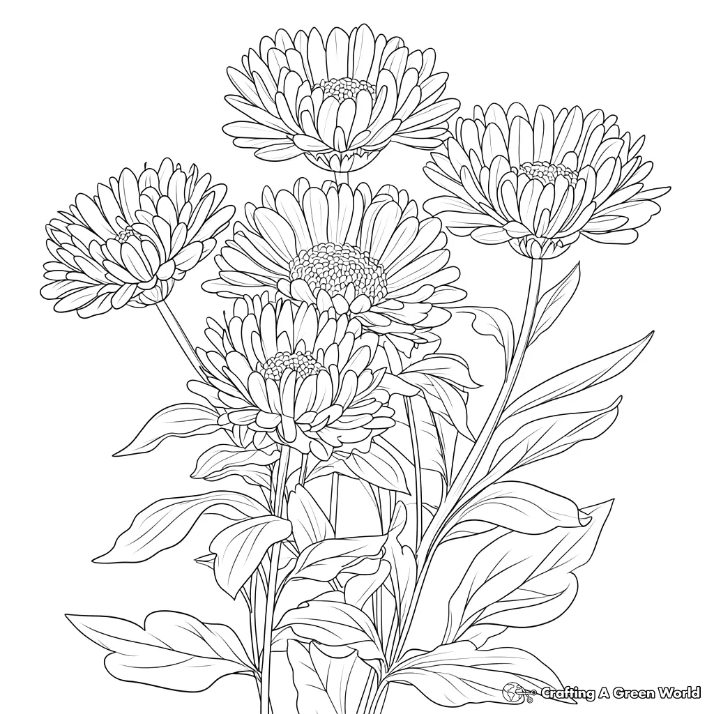 Flores Realistas para Colorear 192