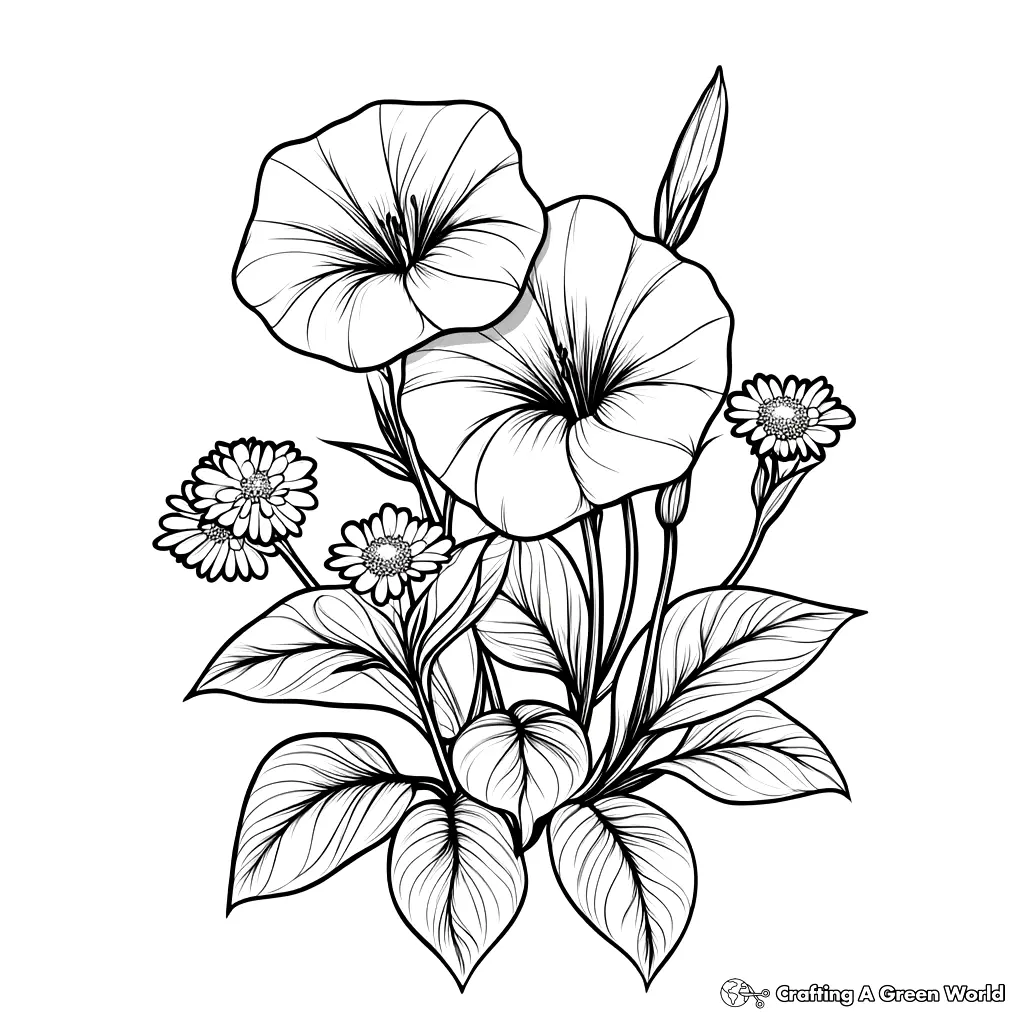 Flores Realistas para Colorear 193