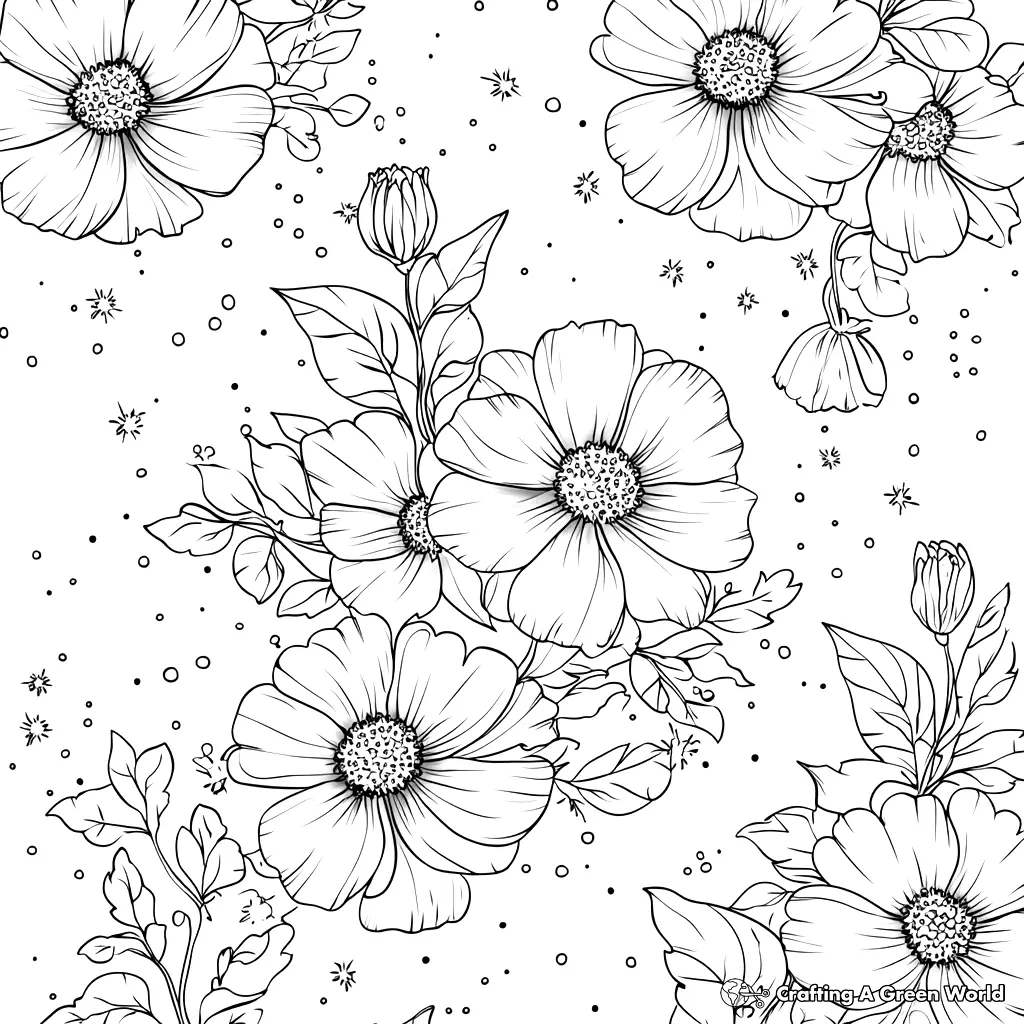 Flores Realistas para Colorir 197