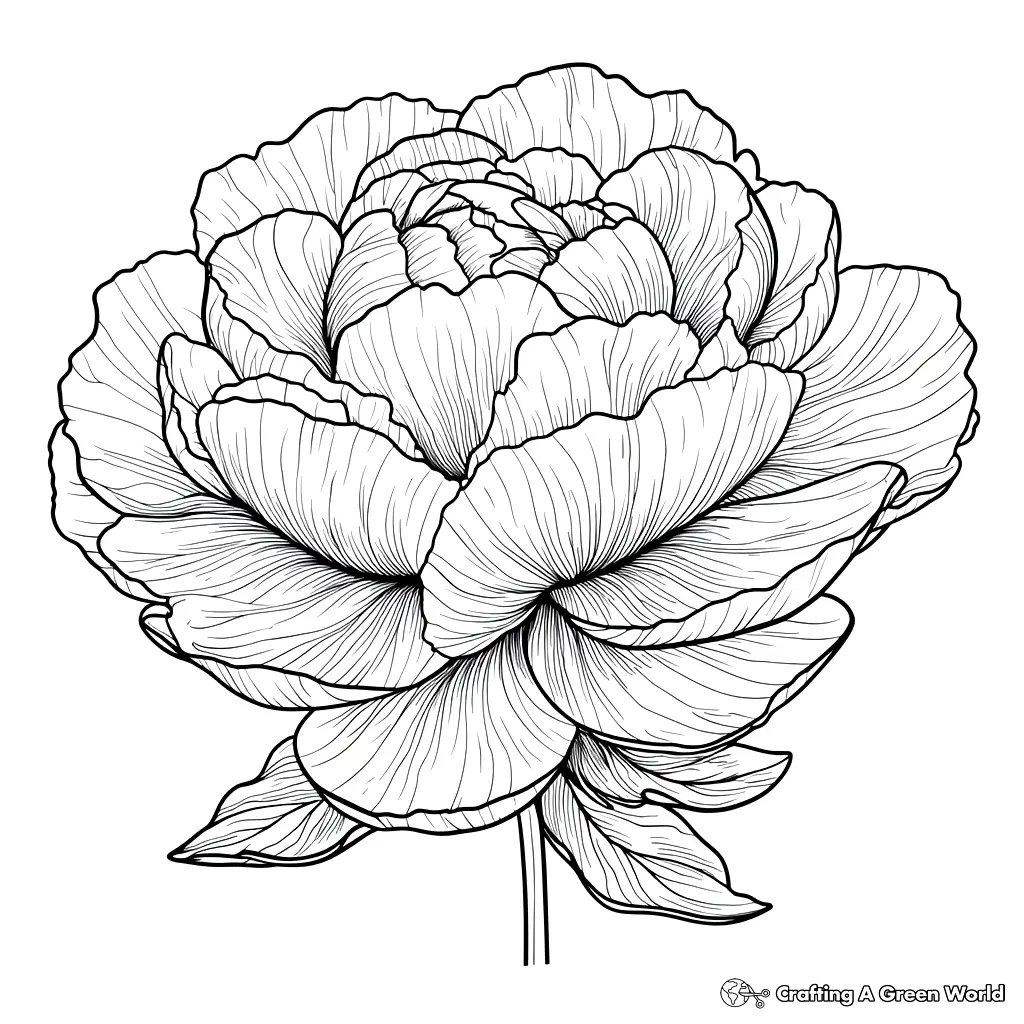 Realistic Flower Coloring Pages 216