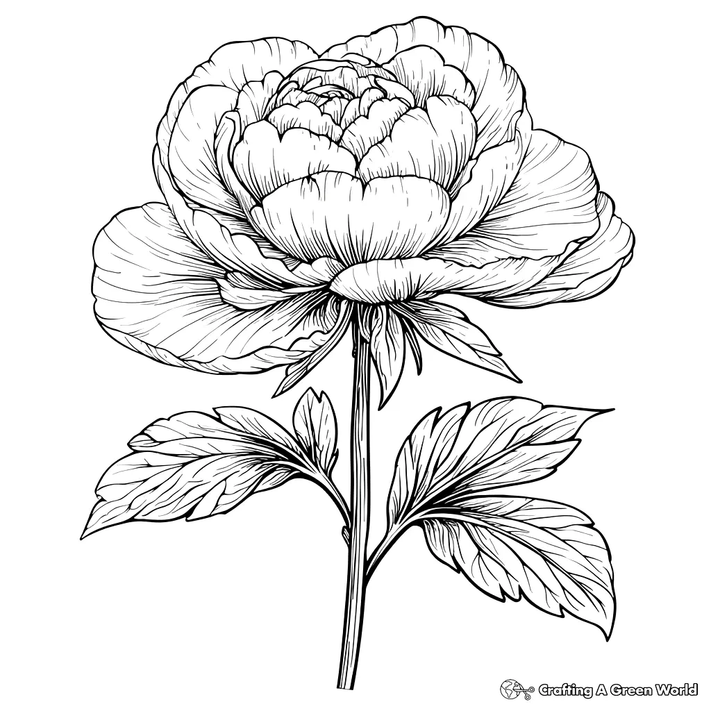 Flores Realistas para Colorear 217