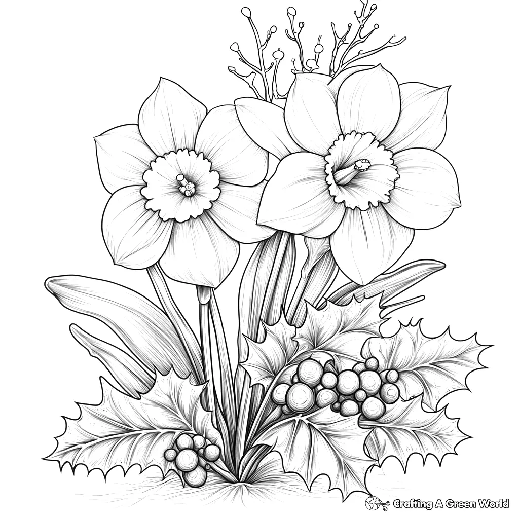 Flores Realistas para Colorir 234