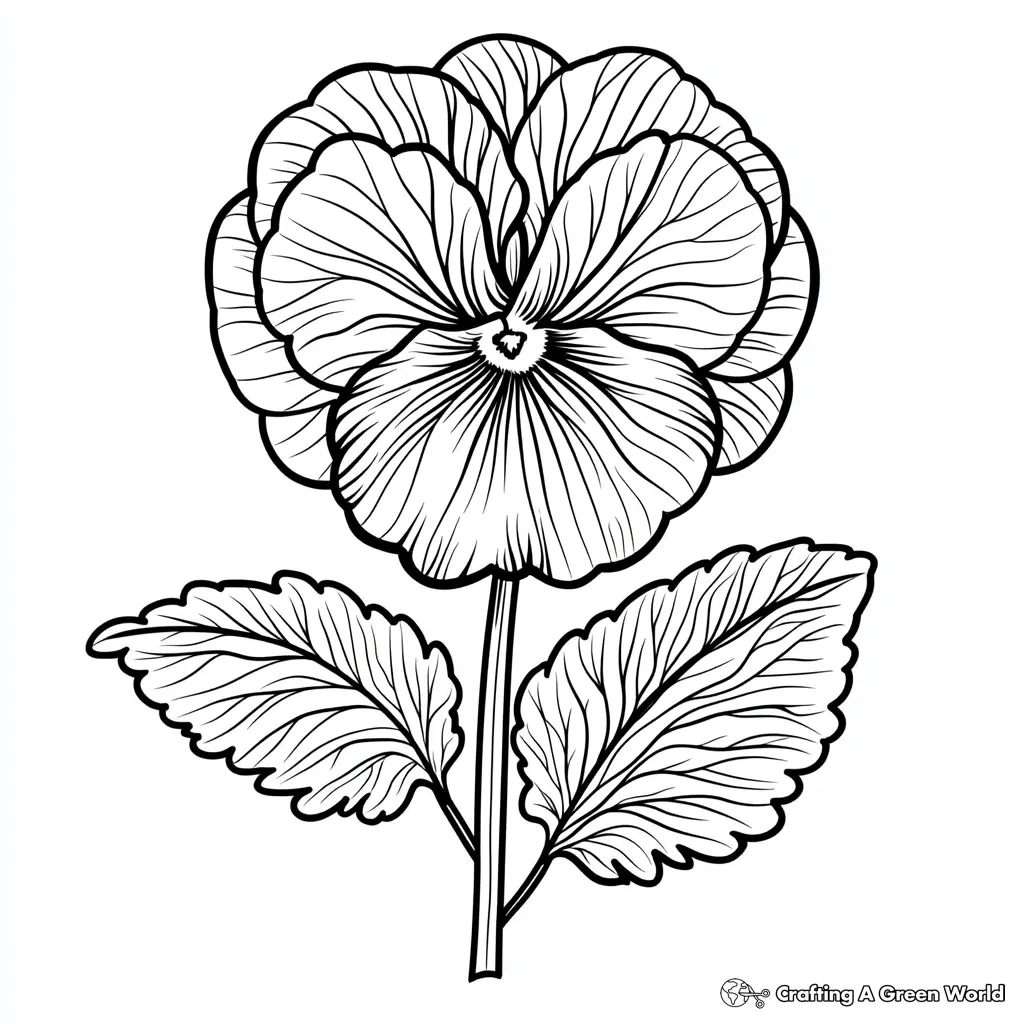 Flores Realistas para Colorear 73