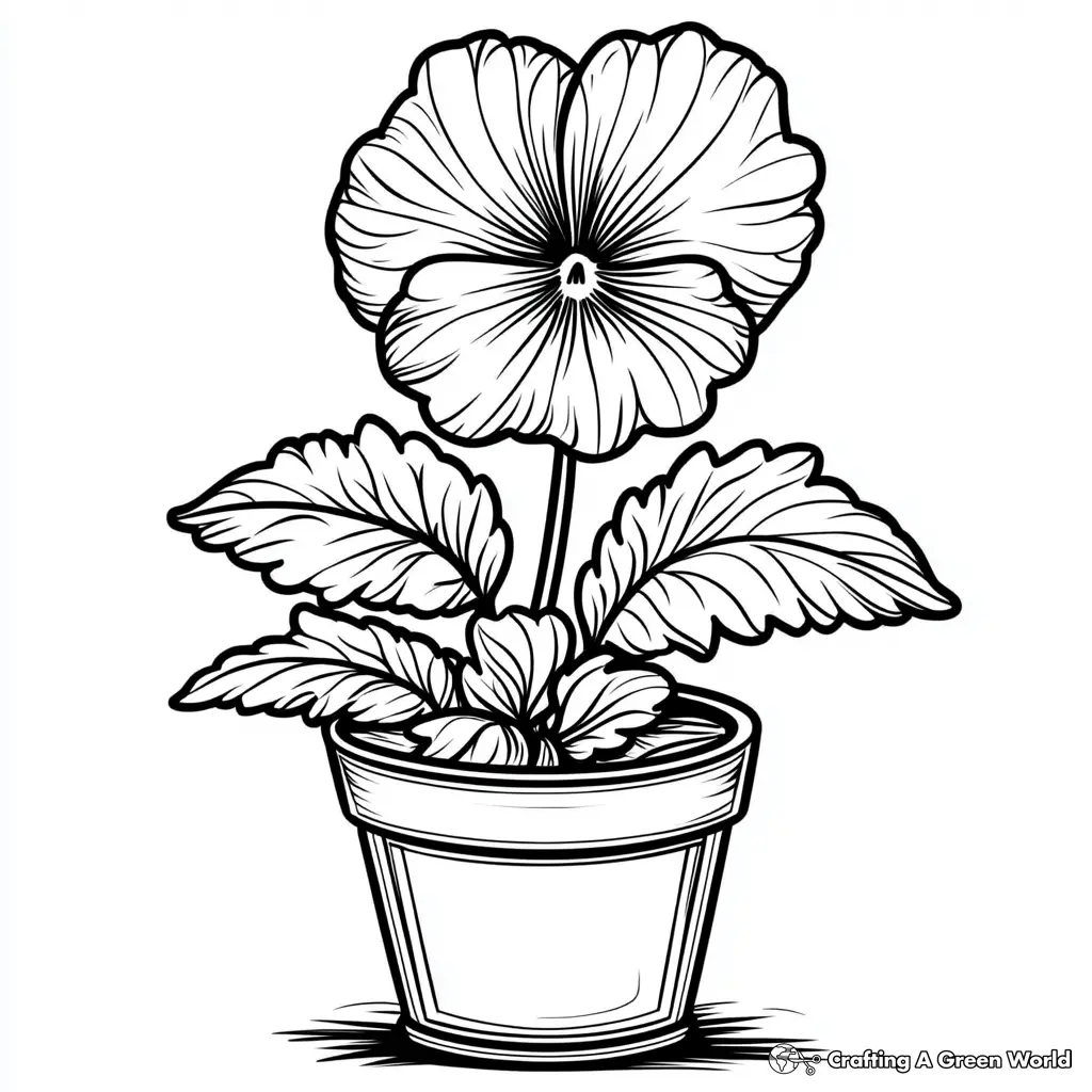 Realistic Flower Coloring Pages 75