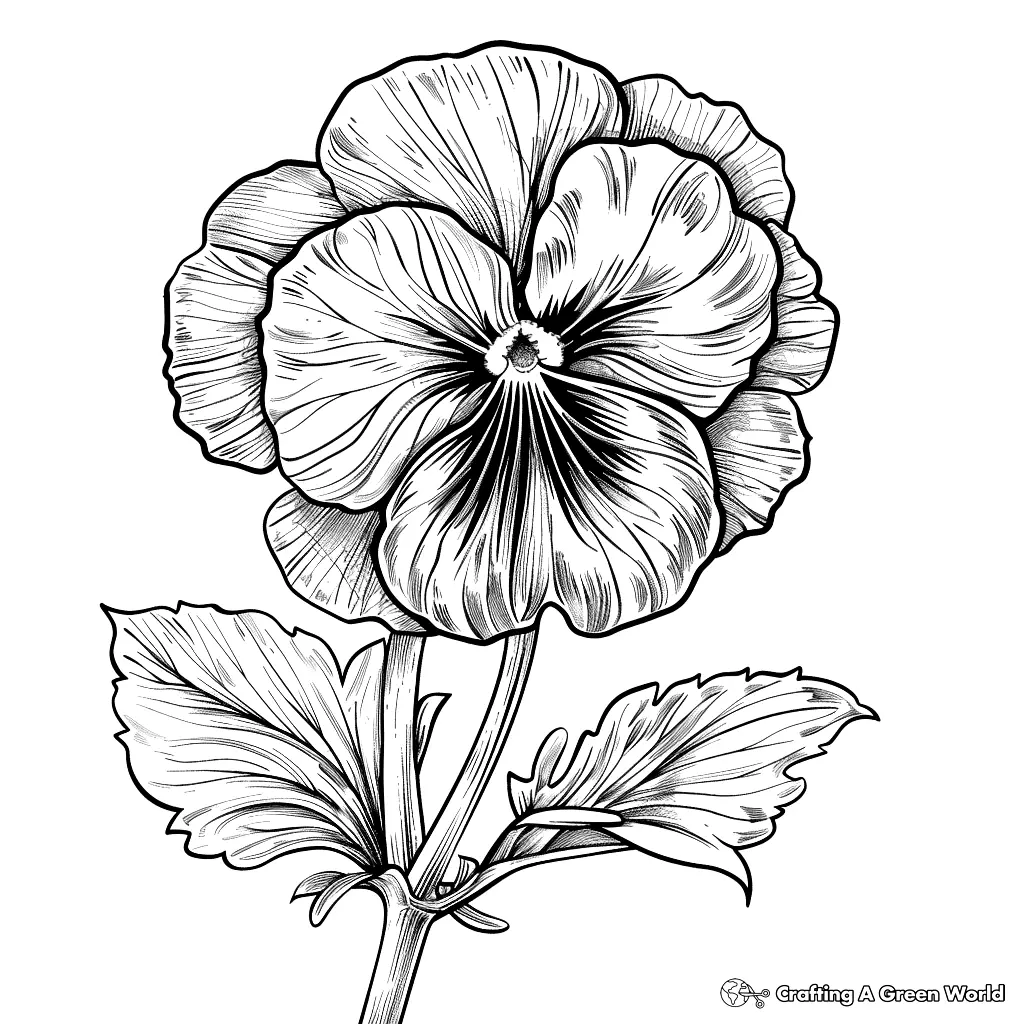 Flores Realistas para Colorir 76