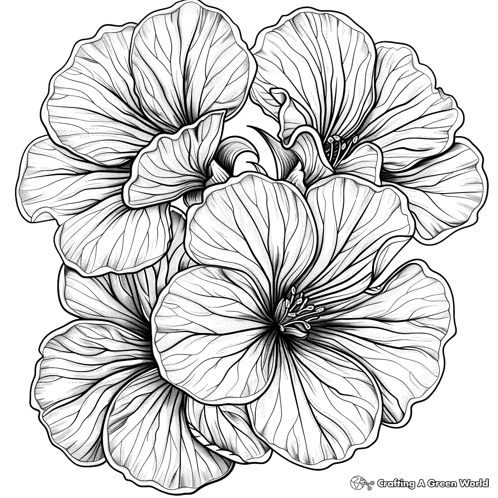 Flores Realistas para Colorear 86