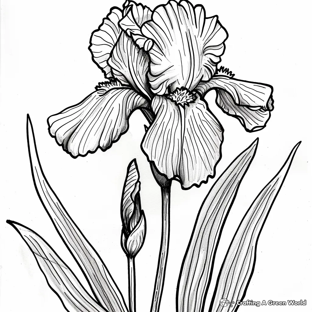 Flores Realistas para Colorir 87