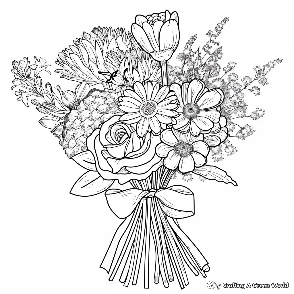 Flores Realistas para Colorear 97