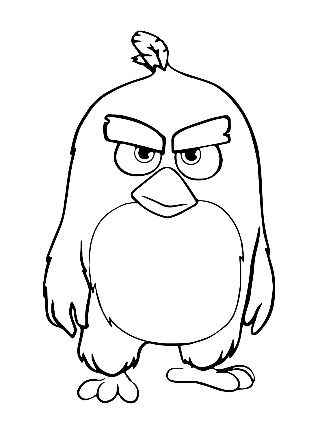 Red Angry Bird Coloring Pages 10