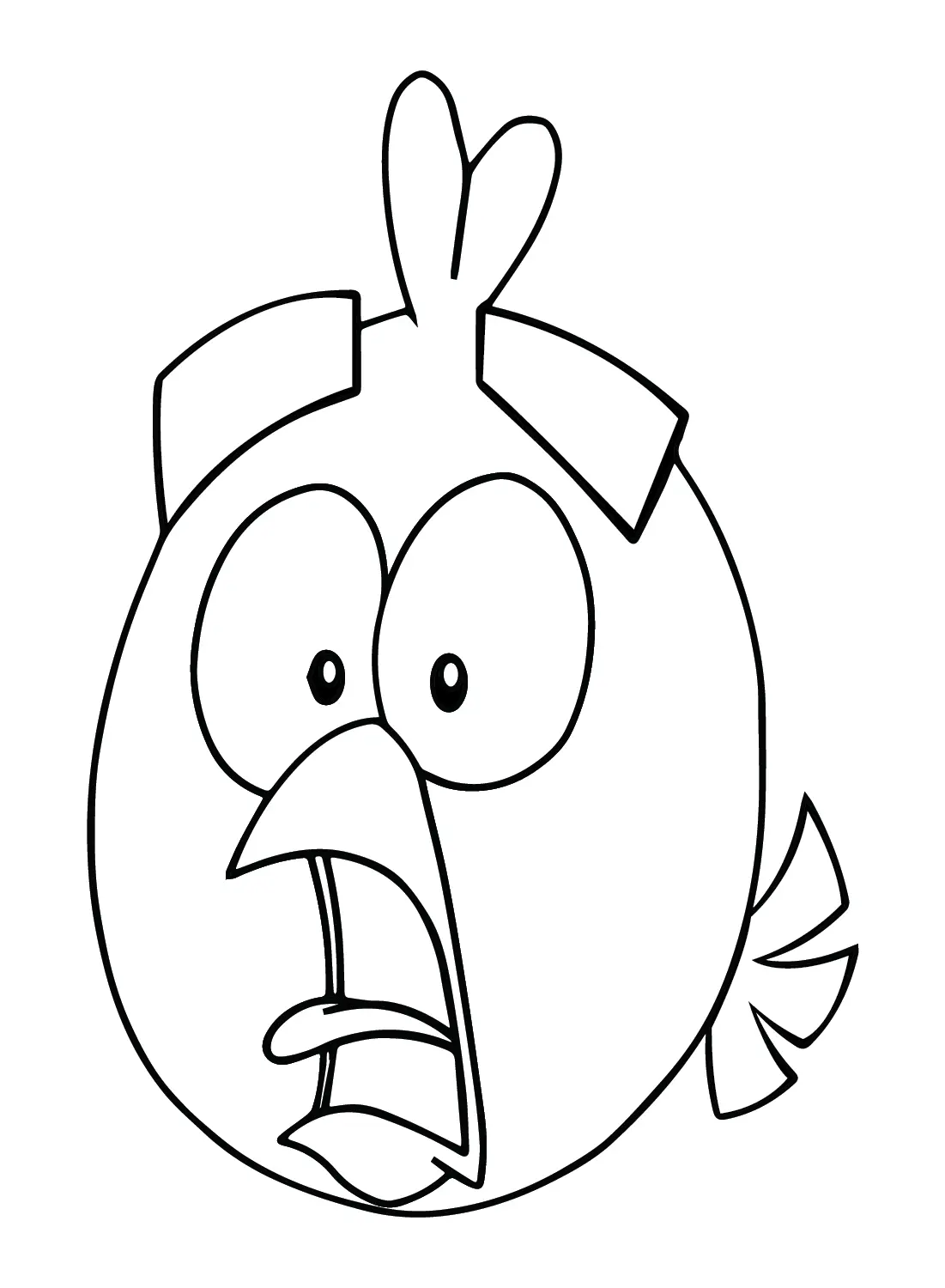 Red Angry Bird Coloring Pages 15