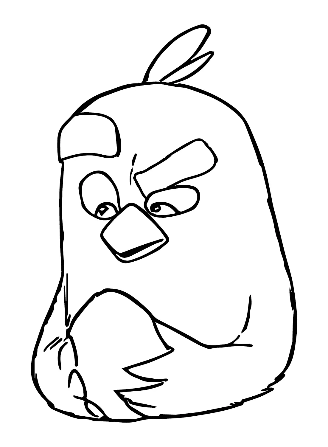 Red Angry Bird Coloring Pages 16