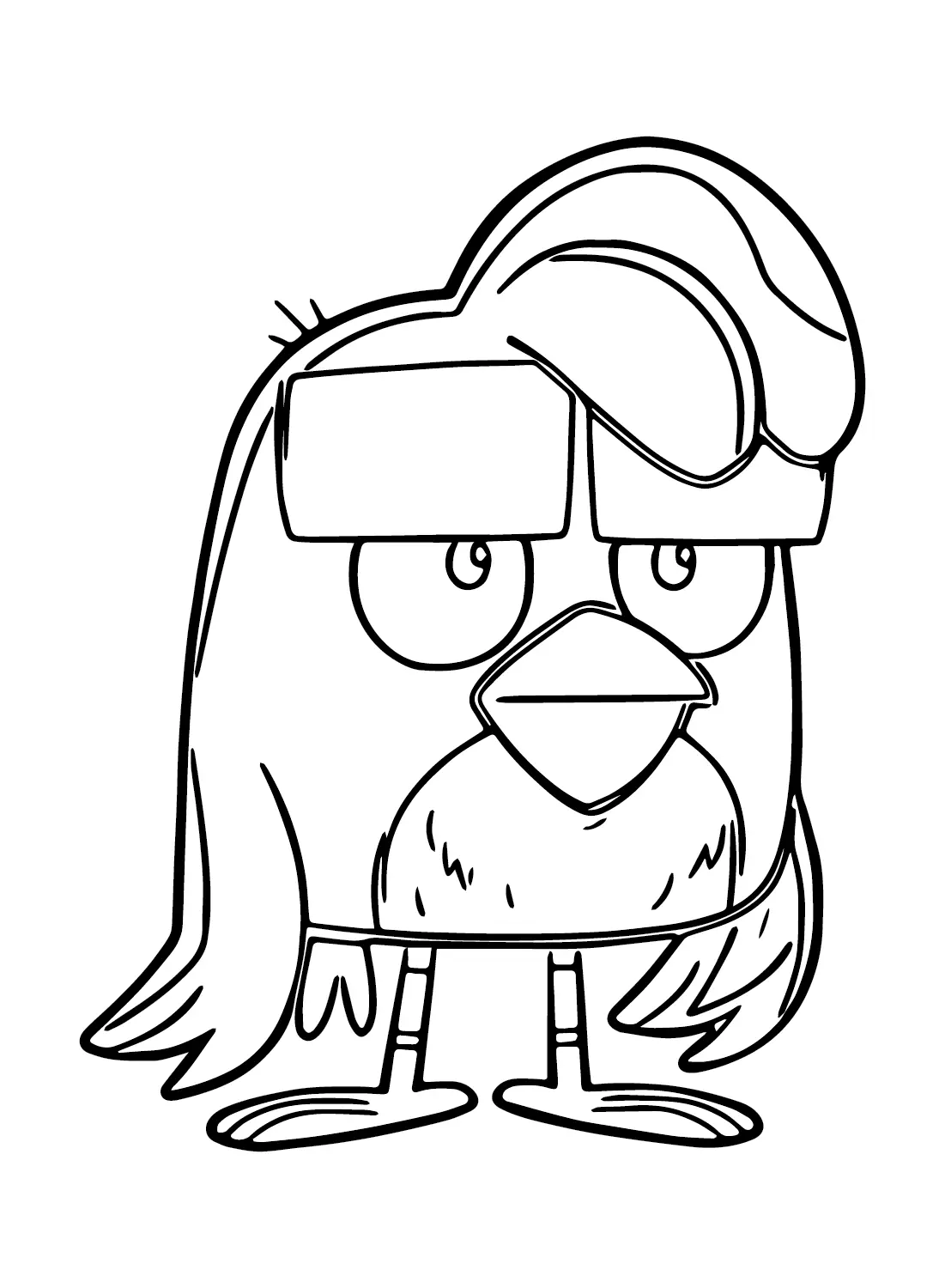 Red Angry Bird Coloring Pages 6