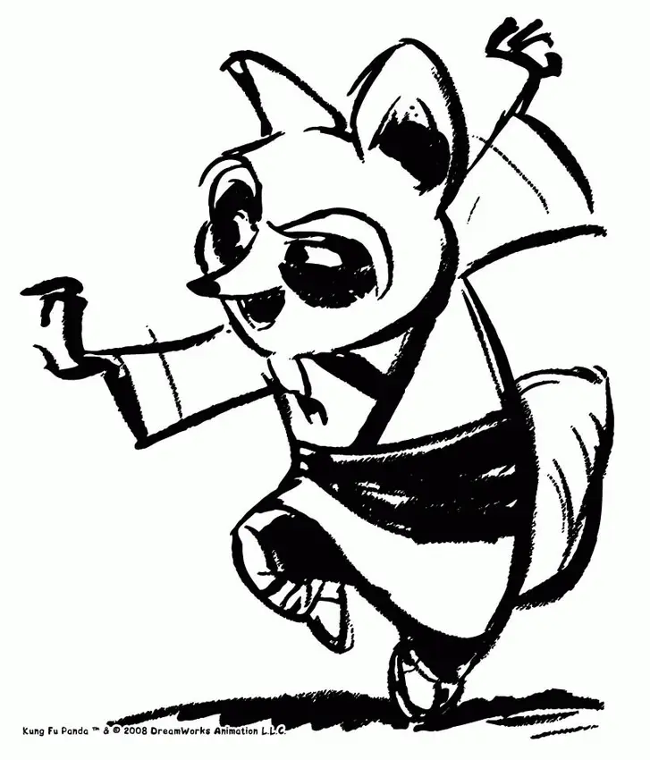 Red Panda Coloring Pages 27