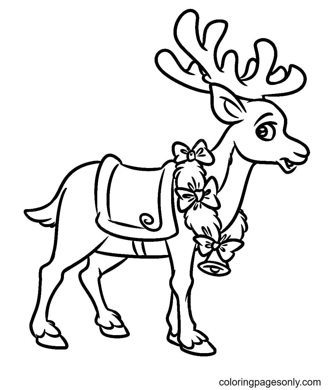 Reindeer Coloring Pages 14