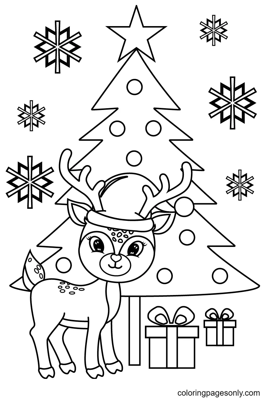 Reindeer Coloring Pages 26