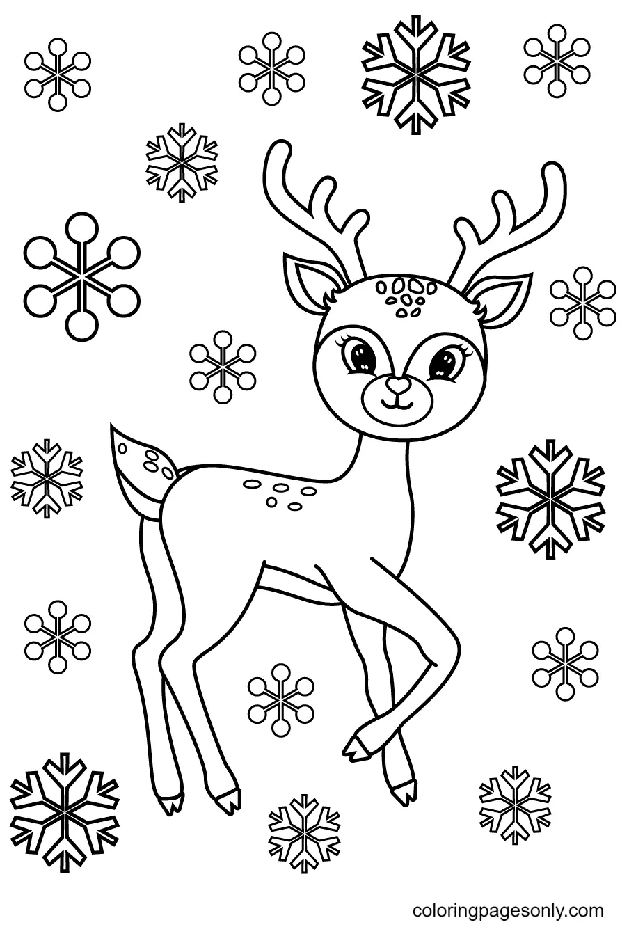 Reindeer Coloring Pages 27