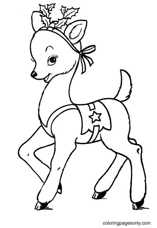 Reindeer Coloring Pages 31