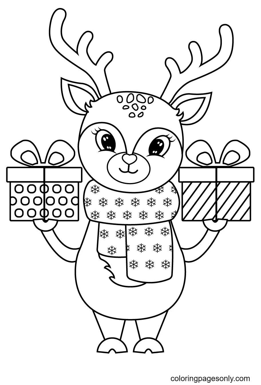 Reindeer Coloring Pages 33