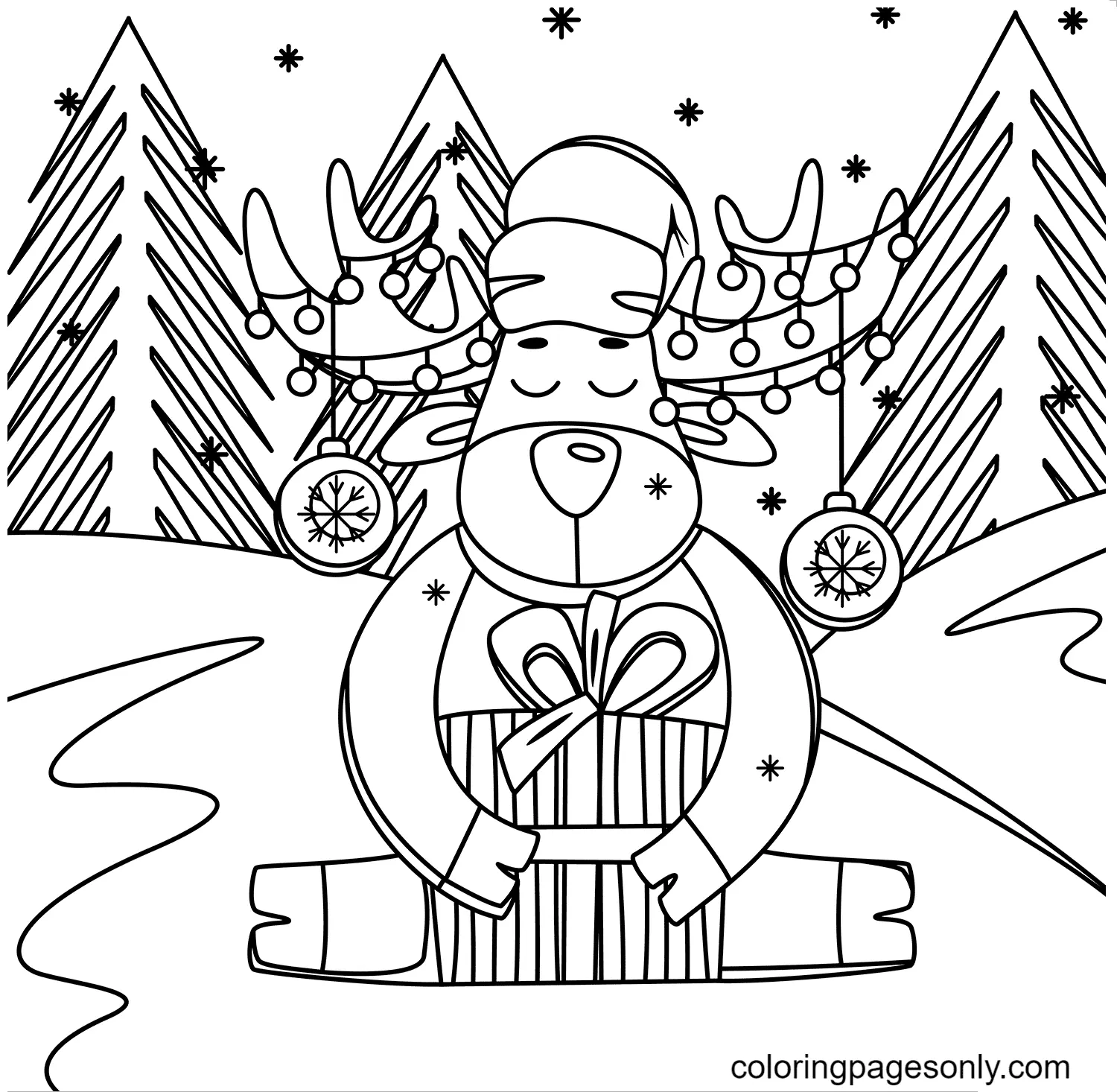 Reindeer Coloring Pages 37