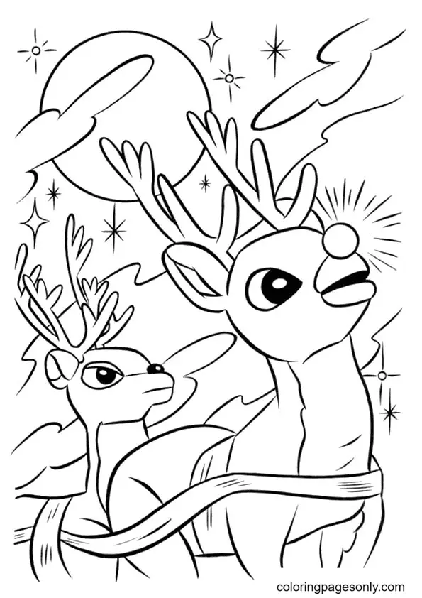 Reindeer Coloring Pages 55