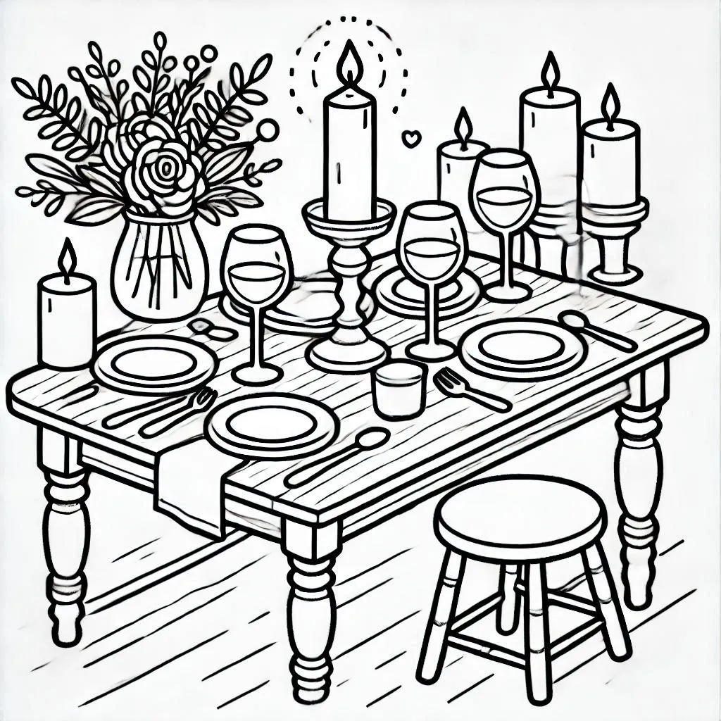 Restaurante Para Colorir 19