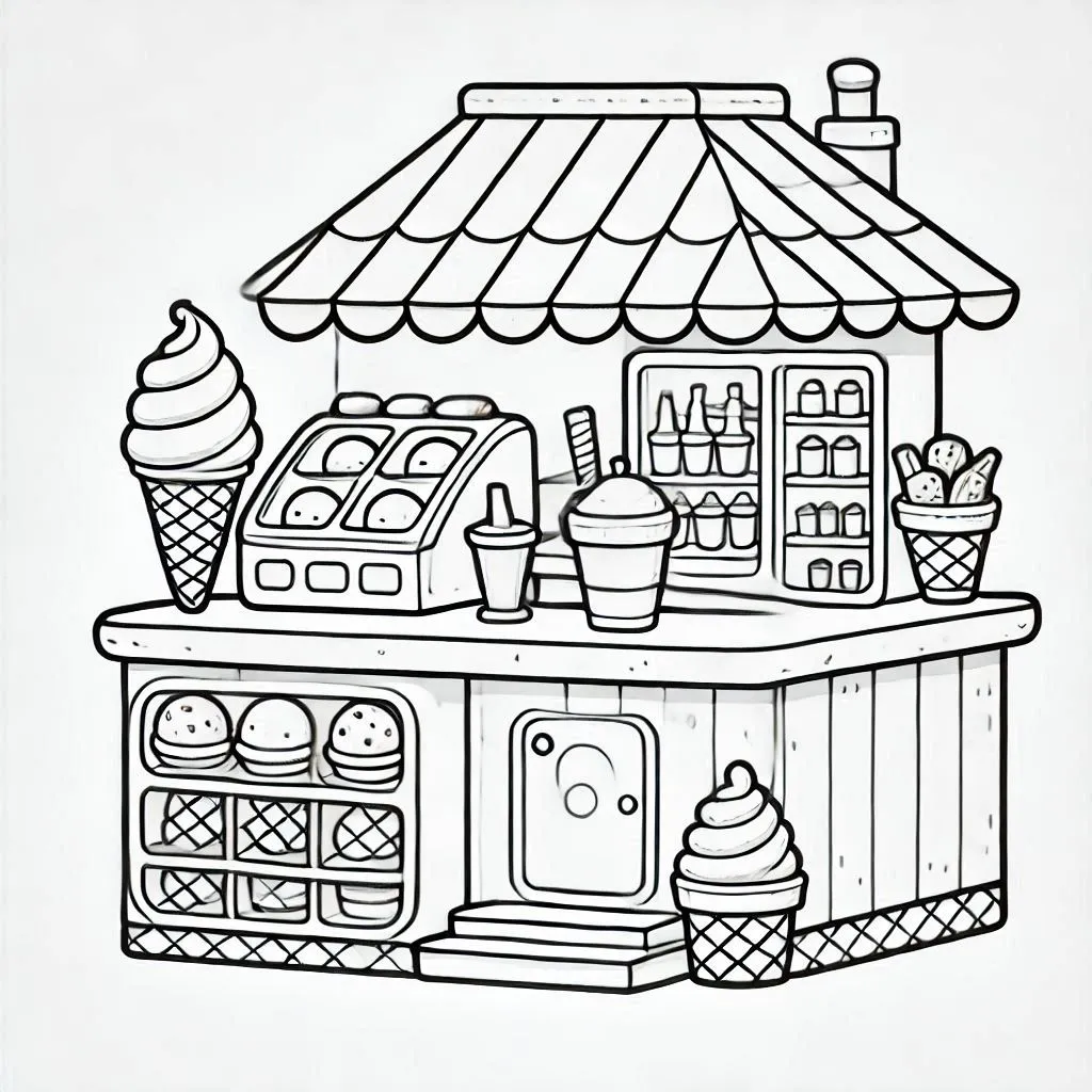 Restaurante Para Colorir 20