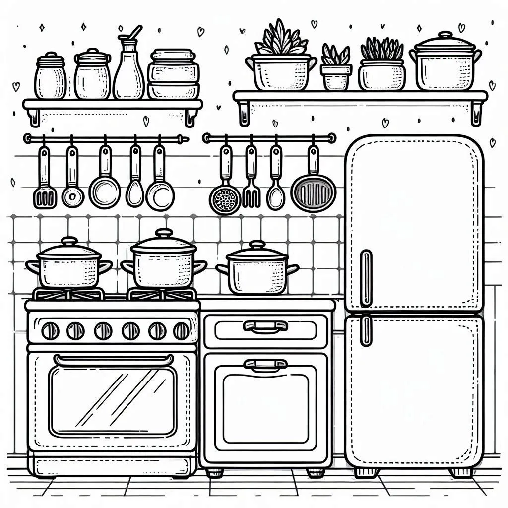 Restaurante Para Colorir 5