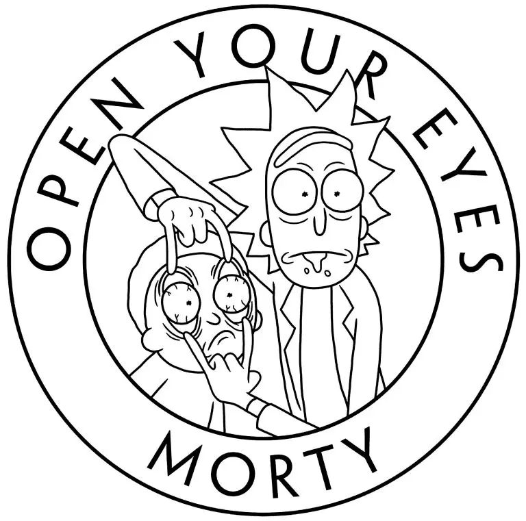 Rick and Morty Coloring Pages 18