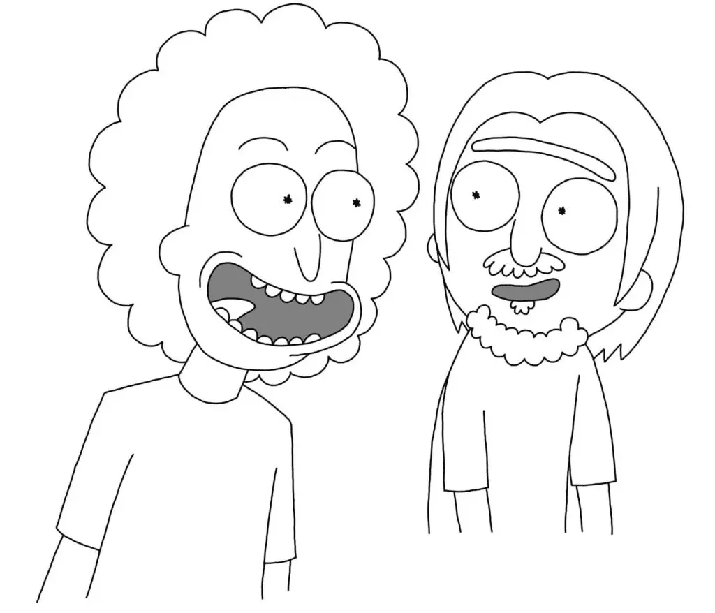 Rick and Morty Coloring Pages 41