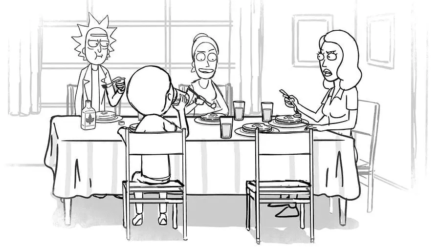 Rick and Morty Coloring Pages 47