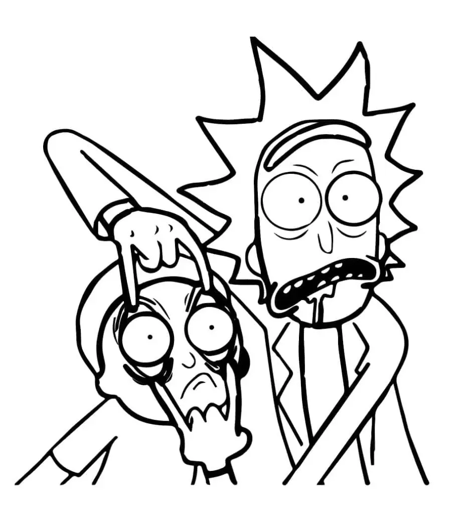 Rick and Morty Coloring Pages 8