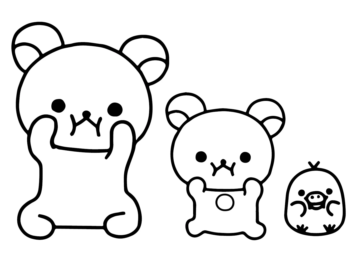 Rilakkuma Coloring Pages 21