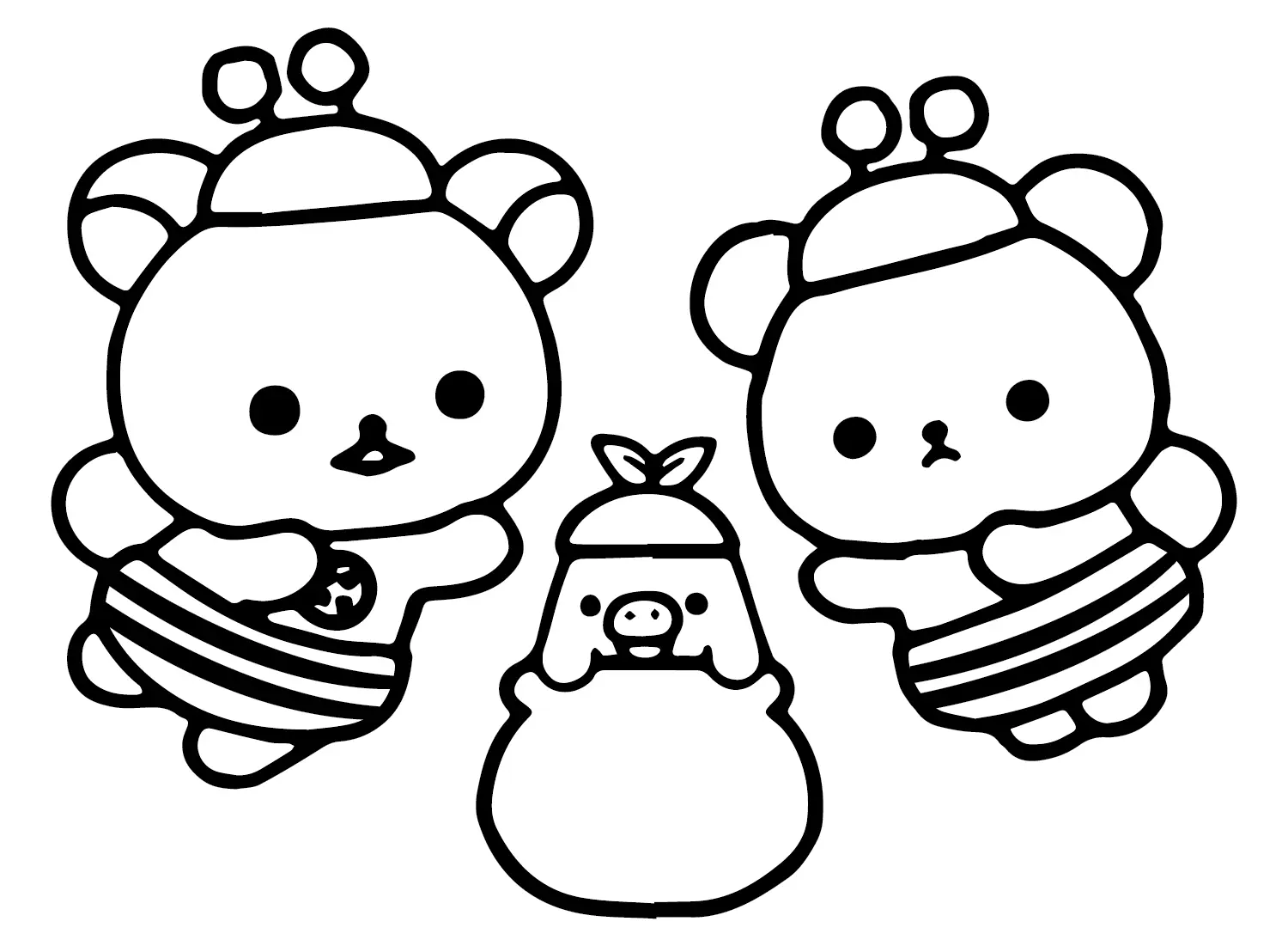 Rilakkuma Coloring Pages 7